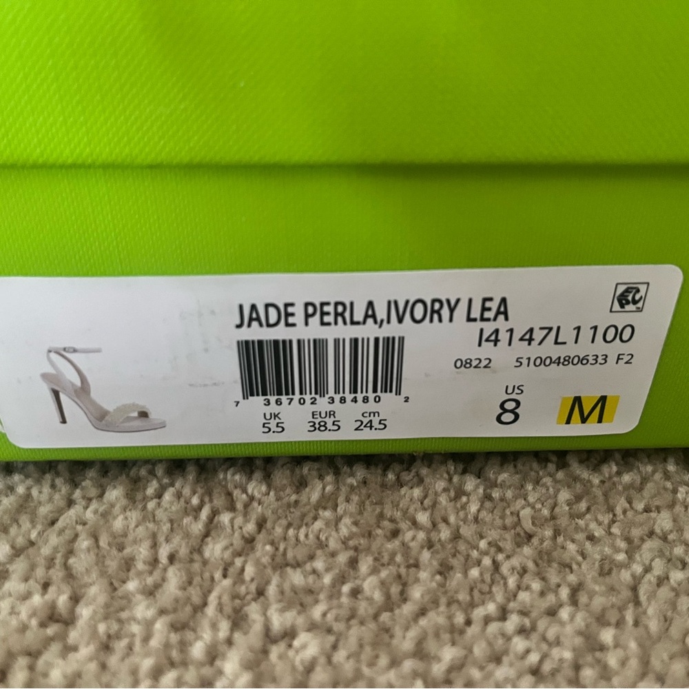 Sam Edelman Pearl Embellished Ivory Heels - Picture 7 of 7